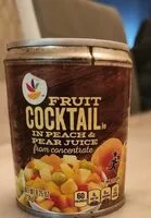 Mängden socker i Fruit cocktail in peach & Pearl Juice from concéntrate