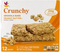 Mängden socker i Ahold crunchy granola bars peanut butter