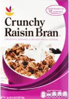 Mängden socker i Raisin bran cereal crunchy