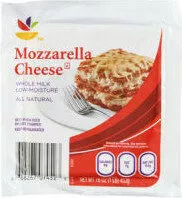 Mängden socker i Whole Milk Mozzarella Cheese