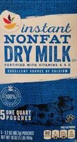 Mängden socker i Instant Nonfat Dry Milk
