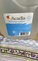 Mängden socker i Acadia spring water