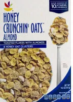 Mängden socker i Cereal honey crunchin' oats almond