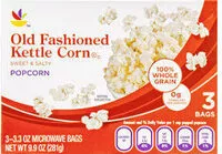 Mängden socker i Old fashioned kettle corn popcorn