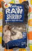 Mängden socker i Large Raw Shrimp - Simple Peel - Deveined