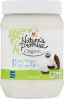 Mängden socker i Nature's promise organics organic extra virgin coconut oil