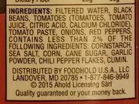 Mängden socker i Southwestern style black beans soup