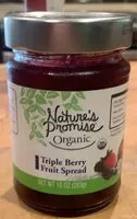 Mängden socker i Triple Berry Fruit Spread