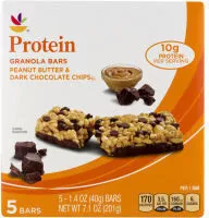 Mängden socker i Peanut Butter & Dark Chocolate Chip Granola Bars