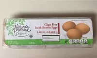 Mängden socker i Organic cage free large grade a fresh brown eggs