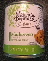 Mängden socker i Mushrooms pieces and stems