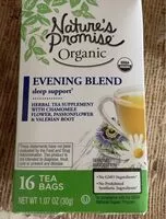 Mängden socker i Evening Blend sleep support
