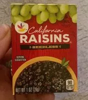 Mängden socker i California Raisins Seedless