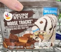 Mängden socker i Churn Style Moose Tracks Ice Cream