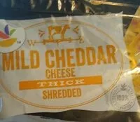 Mängden socker i Mild Cheddar Cheese Thick Shredded