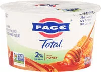 Mängden socker i Total lowfat greek strained yogurt with honey
