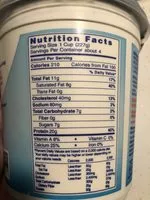 Mängden socker i Total 5% milkfat greek strained yogurt
