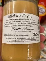 Mängden socker i Miel de thym