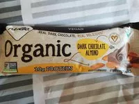 Mängden socker i Organic dark chocolate almond