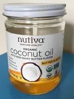 Mängden socker i Organic coconut oil with buttery flavor