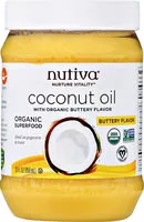 Mängden socker i Organic coconut oil with buttery flavor