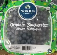 Mängden socker i Organic blueberries