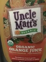 Socker och näringsämnen i Uncle matt s organic inc