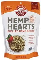 Mängden socker i Shelled hemp hearts seeds