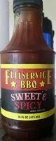 Mängden socker i Fullservice BBQ sweet & spicy BBQ sauce