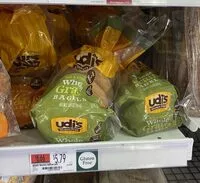 Mängden socker i Udis, soft & chewy whole grain bagels