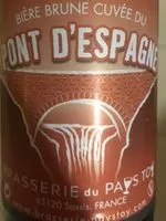 Mängden socker i Biere brune pont d'espagne
