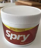 Mängden socker i Spry dental defense system