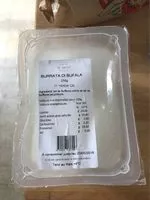 Mängden socker i burrata di bufala