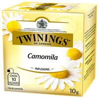 Mängden socker i Chá Camomila Twinings Infusions Caixa 10g 10 Unidades