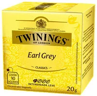Mängden socker i Chá Preto Earl Grey Twinings Classics Caixa 20g 10 Unidades
