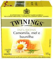 Mängden socker i Chá Camomila, Mel E Baunilha Twinings Infusions Caixa 15g 10 Unidades