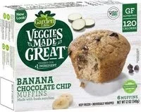 Mängden socker i Banana Chocolate Chip Muffins Made With Fresh Veggies