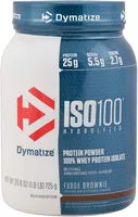 Mängden socker i Dymatize Iso 100 Hydrolyzed 100% Whey Protein Isolate Powder