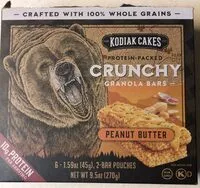 Mängden socker i Crunchy peanut butter granola bars