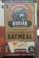 Mängden socker i Carb-consious oatmeal