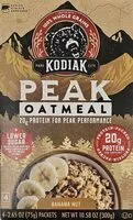 Mängden socker i Peak Oatmeal Banana Nut