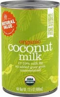 Mängden socker i Organic coconut milk