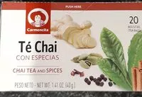 Mängden socker i Té chai con especias