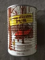 Mängden socker i Sirop d'érable pur