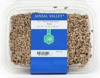 Mängden socker i Raw shelled sunflower seeds