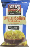 Mängden socker i Boulder totally natural kettle chips