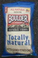 Socker och näringsämnen i Boulder canyon natural foods