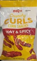 Mängden socker i Hot crunchy curls corn snack