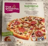 Mängden socker i Gluten Free Supreme Pizza
