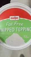 Mängden socker i Fat free whipped topping
